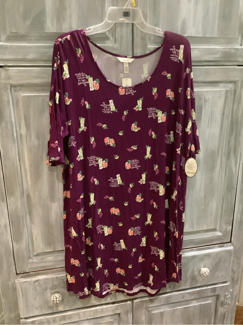 Soma Purple Floral Sleep Nightshirt